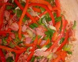 Foto del paso 2 de la receta: Fritatta de beicon, guisantes y queso de cabra