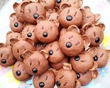 Foto langkah ke 4 dari resep Kawaii Choco Cookies Bear Character 🐻.