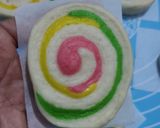 Foto langkah ke 9 dari resep (Sourdough Discard) Rainbow Mantau.