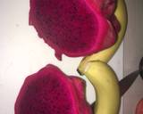 Jus naga merah+pisang#Sarapan Food Combiner# langkah memasak 1 foto