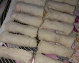 A picture of step 3 of Shahi tukray Roll ups.