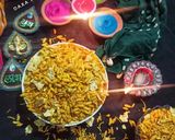 A picture of step 8 of Khambhat Famous Papad Chavanu.