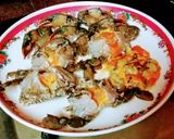 A picture of step 1 of Kakrar jhal / bengali style crab curry.