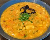 A picture of step 4 of Fava beans soup.