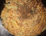 A picture of step 2 of Besan ka(gram flour) chilla.