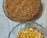 A picture of step 1 of Dana methi ki rasadar chutney.