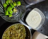 A picture of step 5 of Stuffed Bell Pepper fritters with ridge gourd (turiya) chutney.