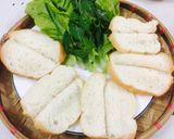 Hình bước làm 12 của món Bánh mì hấp cho các cháu