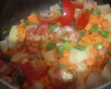 A picture of step 2 of Vege pulao.