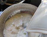 A picture of step 1 of Dairy milk pudding.