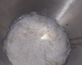 A picture of step 9 of Strawberry milk cake with whipped cream frosting.