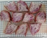 Foto langkah ke 32 dari resep Flaxseeds Ubi Ungu Swirl Sourdough Bread.