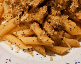 Foto del paso 5 de la receta: Penne Rigatti con lomo de cerdo en salsa blanca