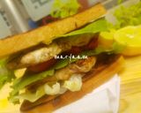 A picture of step 2 of Chicken patty sandwich.