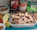 "Csicseris gombapörkölt" bulgurral 🍄 recept fázis 1 fotója