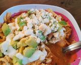 Foto del paso 7 de la receta: Sopa de tortilla con pollo