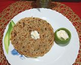A picture of step 4 of Winter Special Veggies Arrowroot Paratha With White Butter.
