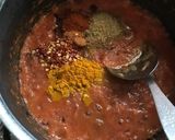 A picture of step 6 of Aloo gosht.