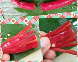 Foto langkah ke 6 dari resep Step by step membuat hiasan tumpeng.