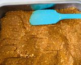 A picture of step 5 of Caramel badam paak (Caramel almond fudge).