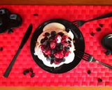 Foto del paso 3 de la receta Tortitas de avena con queso batido y frutos rojos