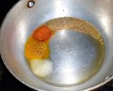 A picture of step 2 of Veg pulao.
