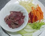 รูปขั้นตอนการทำที่ 2 ของ เนื้อผัดขิง