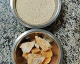 A picture of step 1 of Til chikki.
