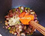 A picture of step 1 of Fava Bean Koshari.
