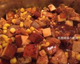 A picture of step 3 of Braised Tofu with Sweet Bean Sauce.