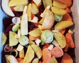 Karaj sült zöldségekkel recept fázis 1 fotója