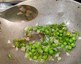 A picture of step 3 of Tricolour Pulav. 🇮🇳.