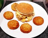 Une image de l'étape 5 de Hamburger raclette crispy au poulet 😋.