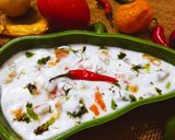 A picture of step 3 of Vegetable Raita.