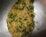 A picture of step 2 of Methi ke theple.
