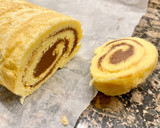 Foto del paso 9 de la receta: Brazo de gitano relleno con queso mascarpone y Nutella