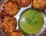 A picture of step 11 of Sabudana vada.