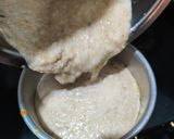A picture of step 5 of Caramel custard pudding with leftover breads (eggless).
