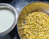 A picture of step 1 of Moong dal Dhokla.