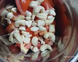 A picture of step 1 of Niramish paneer.