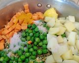 A picture of step 3 of Kathiyawadi Khichdi.