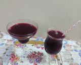 A picture of step 5 of Beetroot blueberry smoothie- recipe to boost and detox our body.