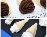 Foto del paso 7 de la receta Conos de galleta rellenos de gananche de chocolate