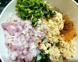 A picture of step 2 of Chicken Shami Kabab.
