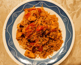 Foto del paso 5 de la receta: Noodless al wok con pollo y verduritas a la mantequilla y yakiniku