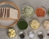 A picture of step 1 of Chilli Cheese Vegetable Sandwich.