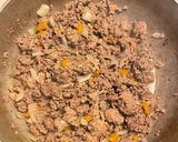 A picture of step 1 of Sausage & Ground beef Lasagna.