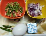 Scrambled Egg with Leftover Vegetables and Cheese recipe step 1 photo