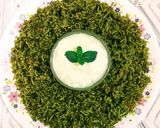 A picture of step 6 of Palak Rice.