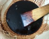 A picture of step 1 of No bake biscuit cake.